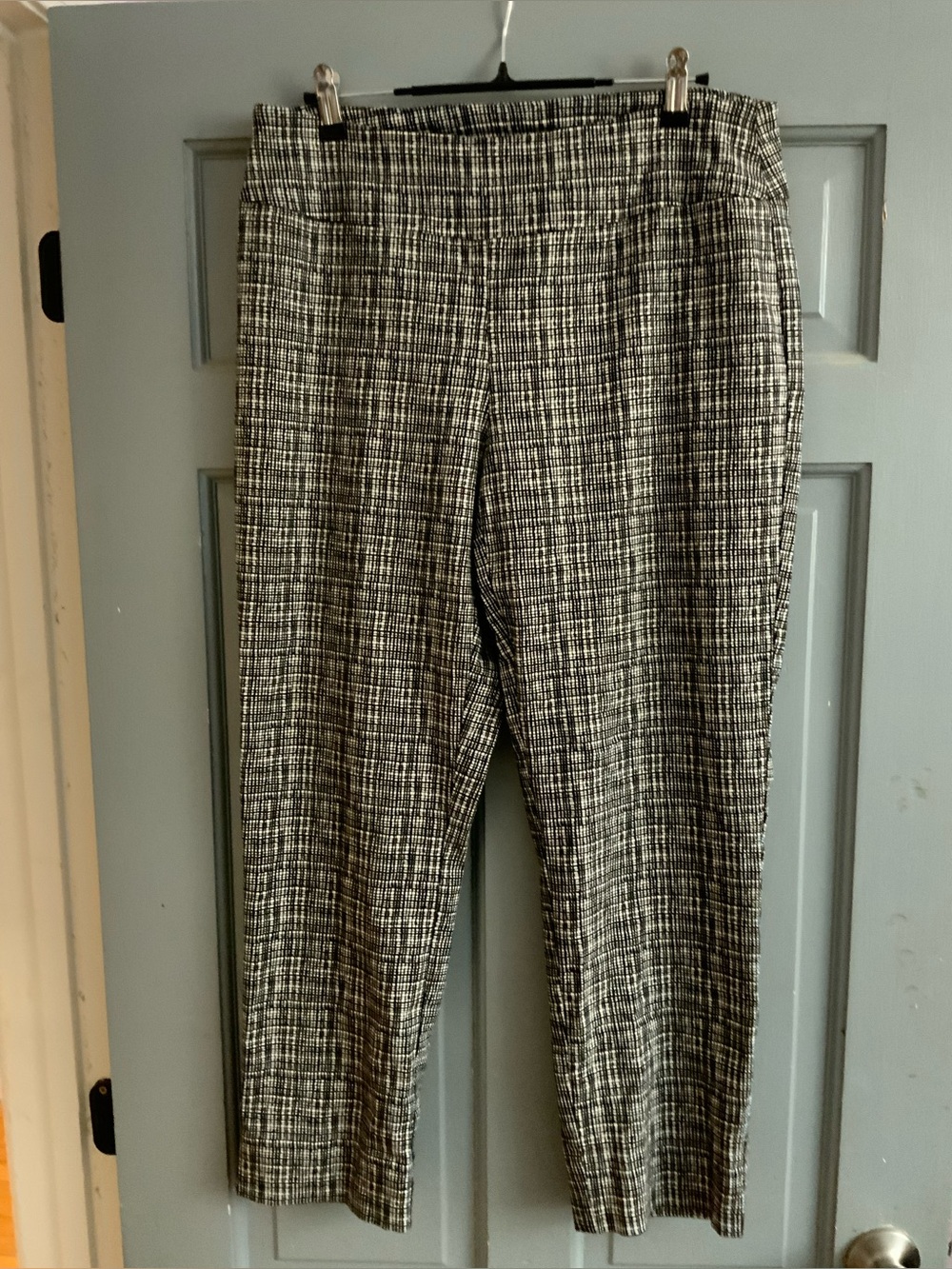 Zac & Rachel Black and White Textured Dress Pants